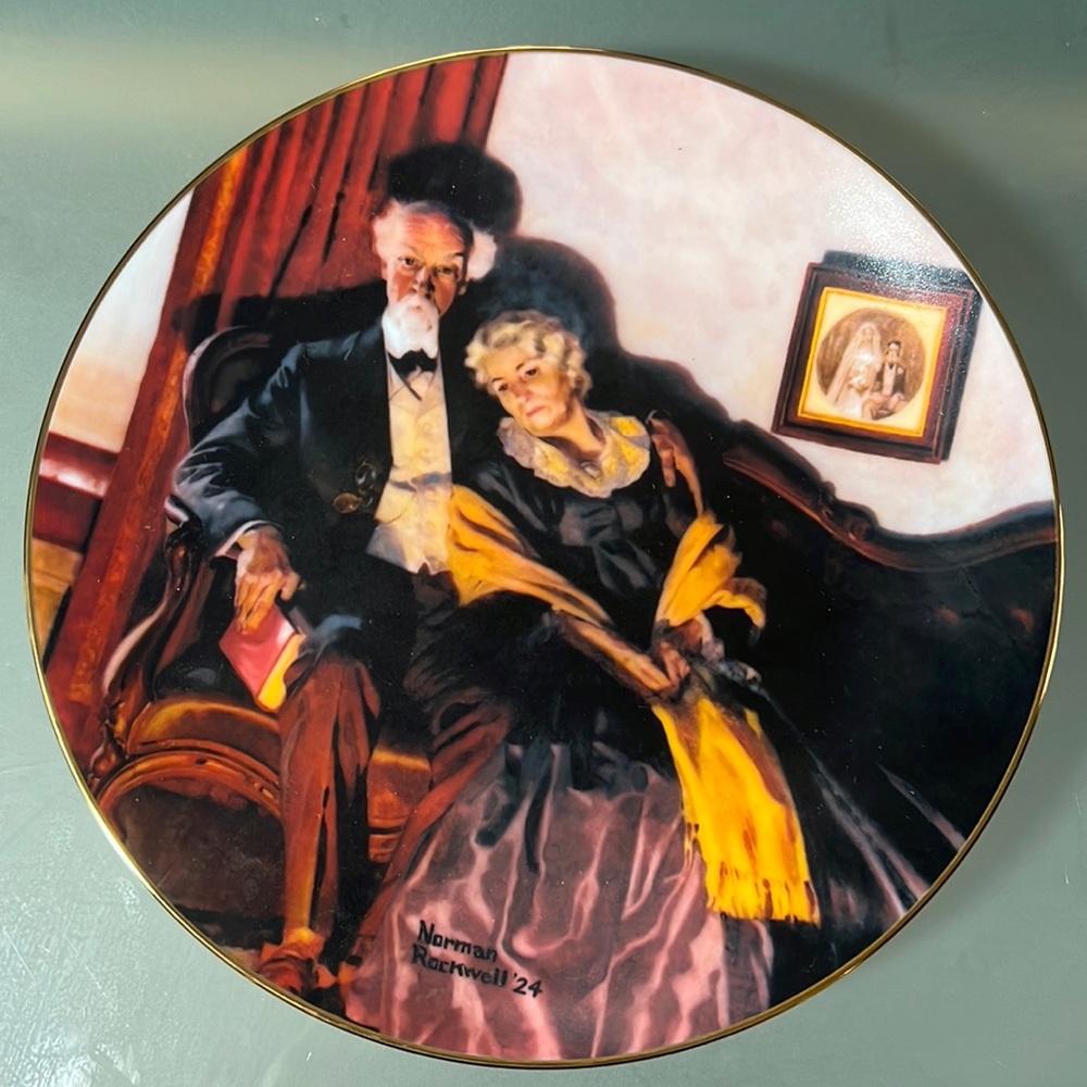Norman Rockwell Collector Plate - End of Day